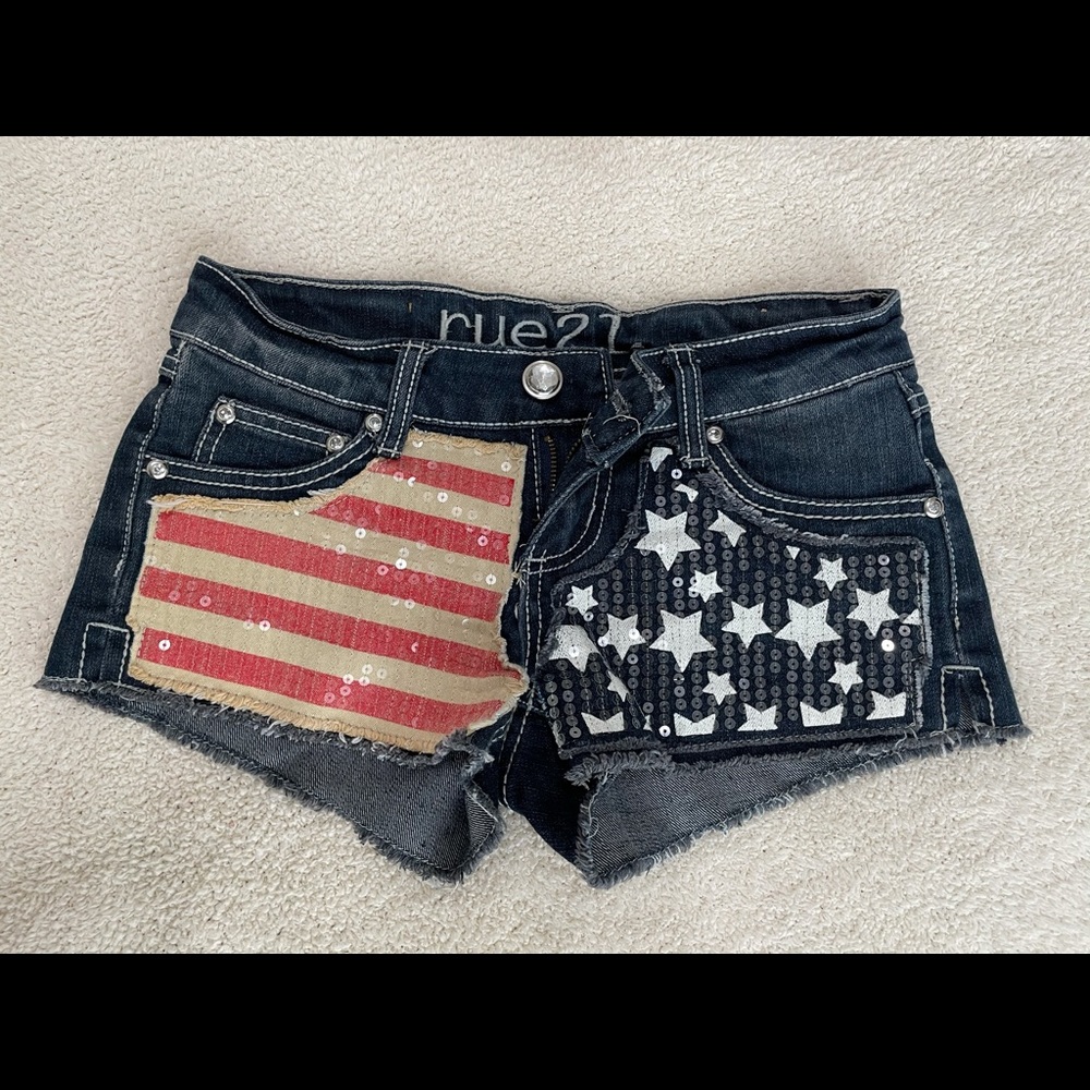 Rue 21 American Flag Shorts